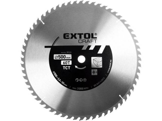 E-shop EXTOL CRAFT Kotúč pílový s SK plátkami, 500x2,8x30mm, 60Z