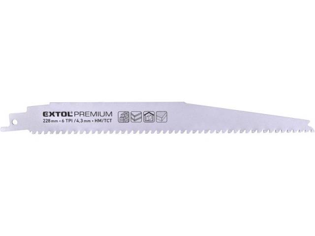 E-shop EXTOL PREMIUM Plátok pílový do chvostovej píly, SK plátky, 228x24x1,25mm