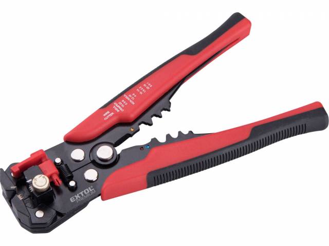 EXTOL PREMIUM Kliešte odizolovacie a krepovacie automatické, 210mm, 0,2-6,0mm²