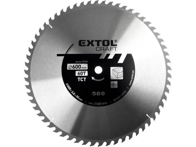 E-shop EXTOL CRAFT Kotúč pílový s SK plátkami, 600x3,0x30mm, 60z 19128