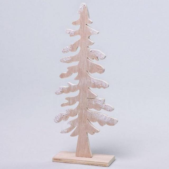 E-shop Kinekus Dekorácia strom 13x5x30 cm drevo natur