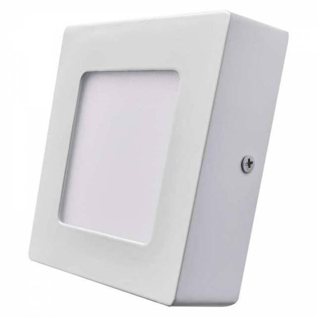 E-shop EMOS LED panel štvorcový prisadený, 6W, biely, 12x12cm, neutrálna biela ZM6122