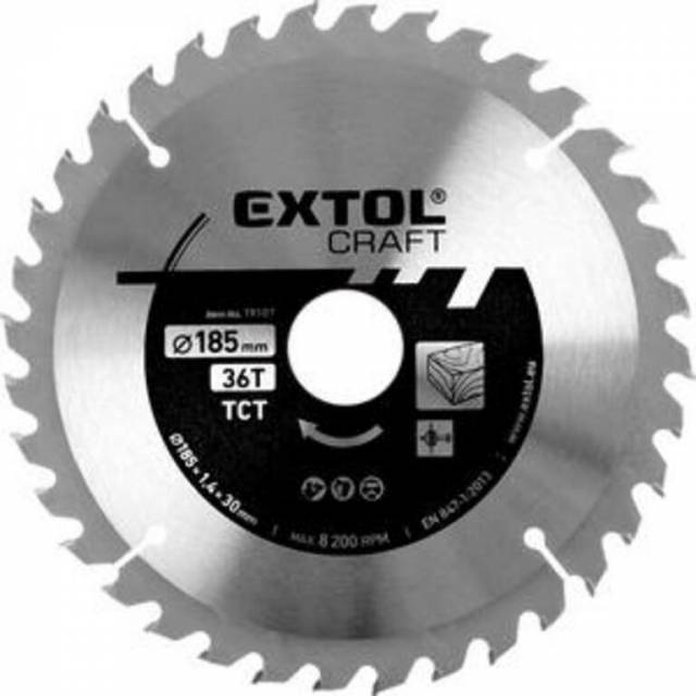E-shop EXTOL CRAFT Kotúč pílový s SK plátkami, 185x1,6x20mm, 36Z