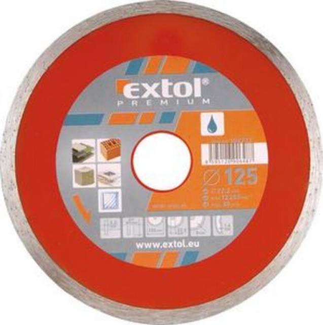 EXTOL PREMIUM Kotuc diamant 115mm plný mokré rezanie