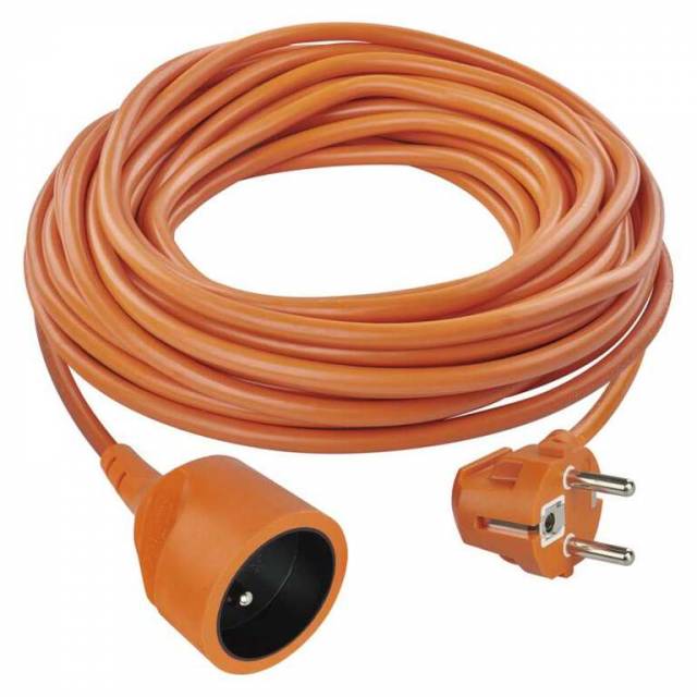 EMOS Predlžovací kábel – spojka, 25m, 3× 1,5mm, oranžový P01125