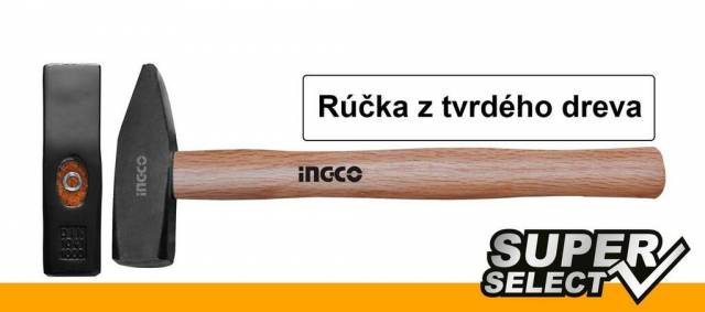 Kinekus Kladivo 300g INGCO, drevená násada