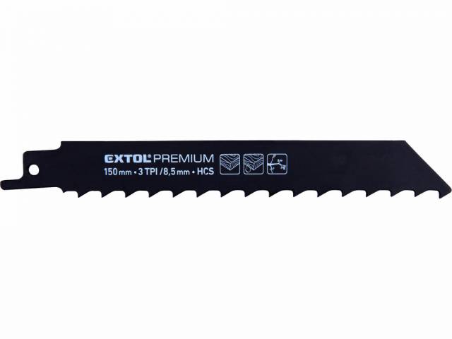 EXTOL PREMIUM Plátky pílové do chostovej píly 3ks,HCS,150x19x1,2mm 8806104