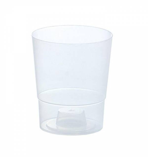 E-shop Kinekus Kvetináč plastový, transparentný, priemer 12,5 cm, COUBI ORCHID, priesvitný