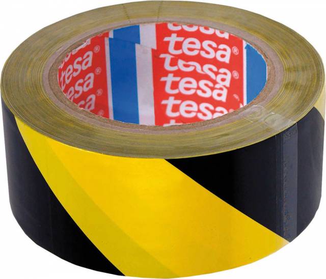 E-shop TESA Páska lepiaca výstražná 60760, 50mmx33m, nosič PVC, žlto-čierna
