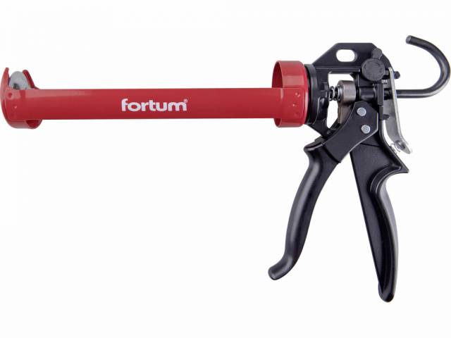 E-shop FORTUM Pištoľ na tmel poloskeletová kovová, 225mm, vypímateľný spätný posun 4770821