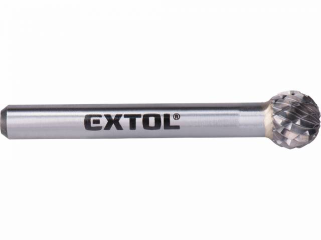 E-shop EXTOL INDUSTRIAL Fréza karbidová guľovitá pr.10mm, stopka 6mm