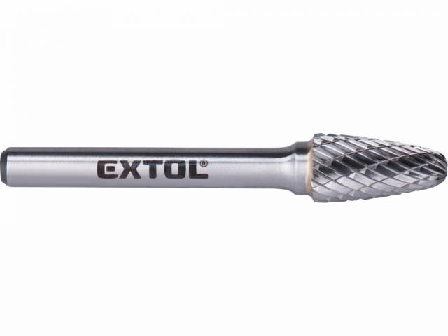 E-shop EXTOL INDUSTRIAL Fréza karbidová kovexná poľgulaté čelo, pr.10mm,rez.dĺžka 20mm, stopka 6mm