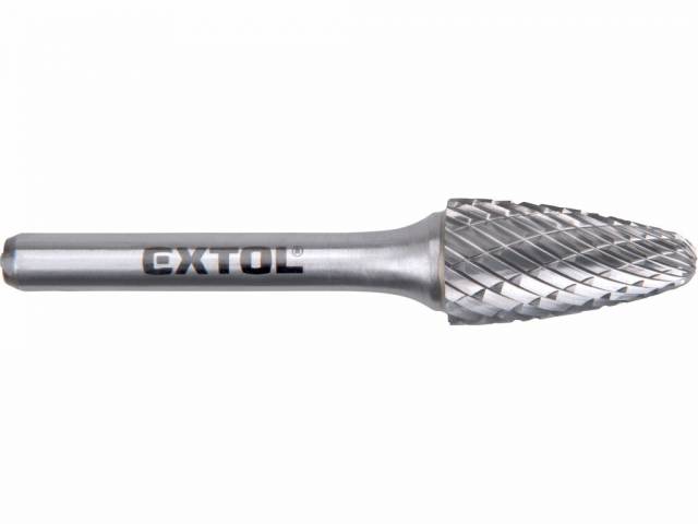 E-shop EXTOL INDUSTRIAL Fréza karbidová kovexná poľgulaté čelo, pr.12mm,rez.dĺžka 25mm, stopka 6mm