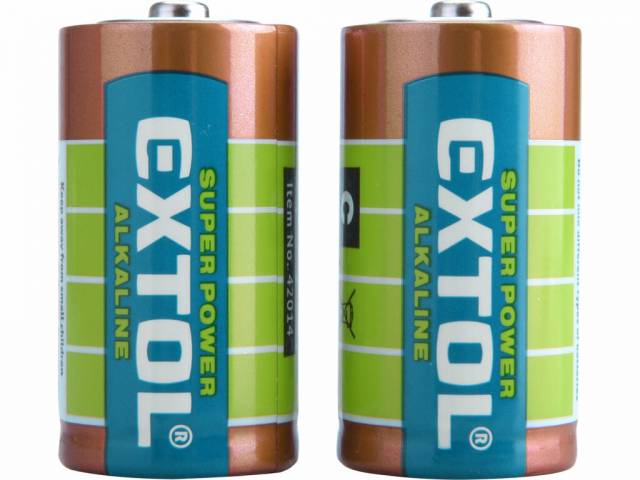 E-shop EXTOL ENERGY Batéria C/LR14 alkalická 2ks 1,5V