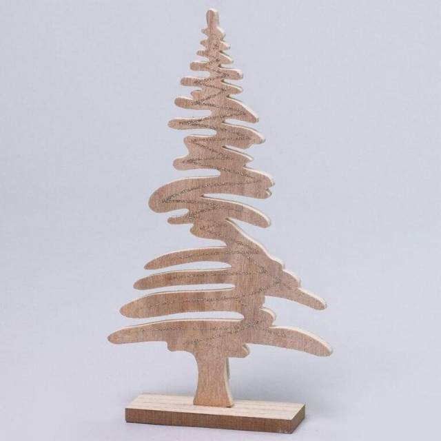 E-shop Kinekus Dekorácia strom na podstavci 26x15x4 cm natural
