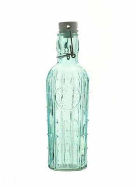 E-shop Kinekus Fľaša sklenená 500ml, s patentným uzáverom, okrúhla, mix dizajnov
