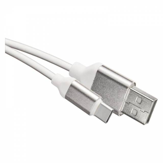E-shop EMOS USB 2.0 A/M - C/M, 1m, biely, SM7025W