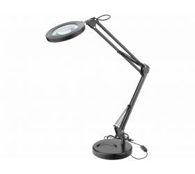 Lampa stolová s LED a lupou, 1300lm, nastaviteľné rameno, USB napájanie