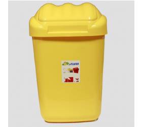 Kôš na odpad preklápací 15l, plastový, FALA, žltý