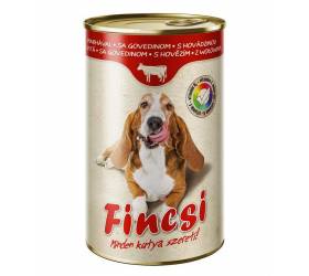 Konzerva, krmivo pre dospelých psov FINCSI 1240g, hovädzie