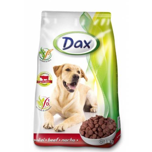 Granule, krmivo pre psov DAX 3kg, hovädzie / 105500004