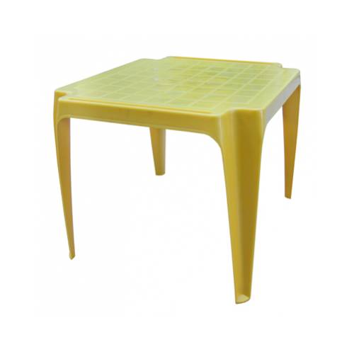 Stôl plastový BABY, žltý