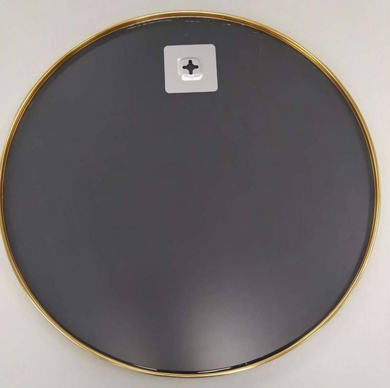 Zrkadlo nástenné okrúhle 40cm, v zlatom kovovom ráme