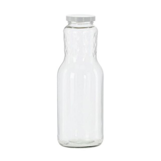 Kinekus Fľaša sklenená 1000ml s uzáverom