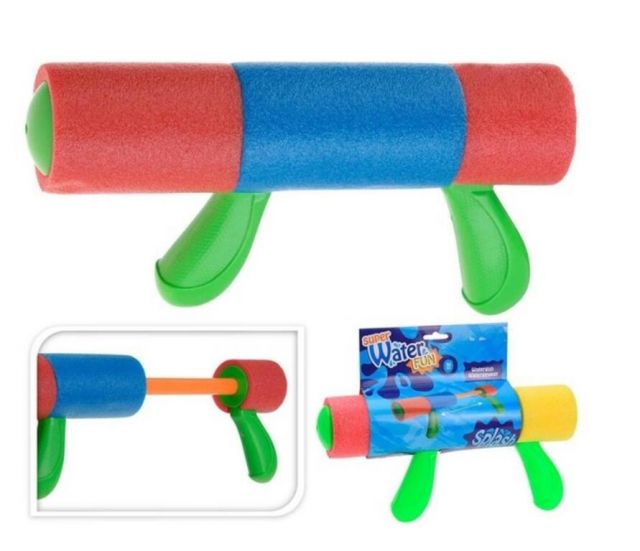 Kinekus Pištoľ vodná detská 31cm penová, mix farieb