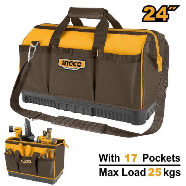 INGCO Taška na náradie s pevným dnom 60x23x35cm, INGCO Industrial