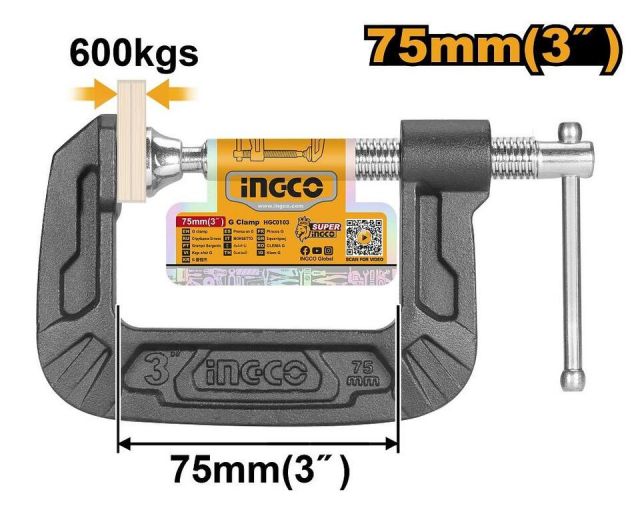INGCO Svorka zámočnícka G liatinová 75mm INGCO Industrial