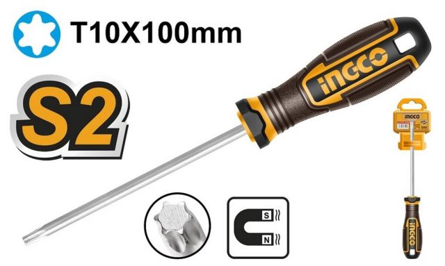 INGCO Skrutkovač TORX 5x100mm T10, INGCO Industrial