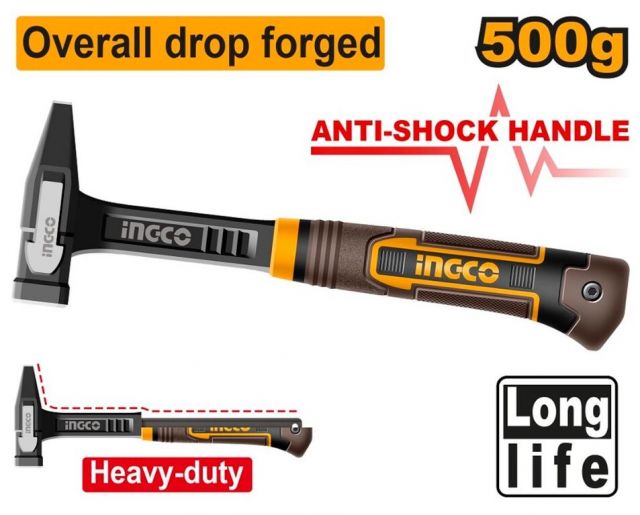 INGCO Kladivo zámočnícke 500g ANTI-SHOCK INGCO Industrial