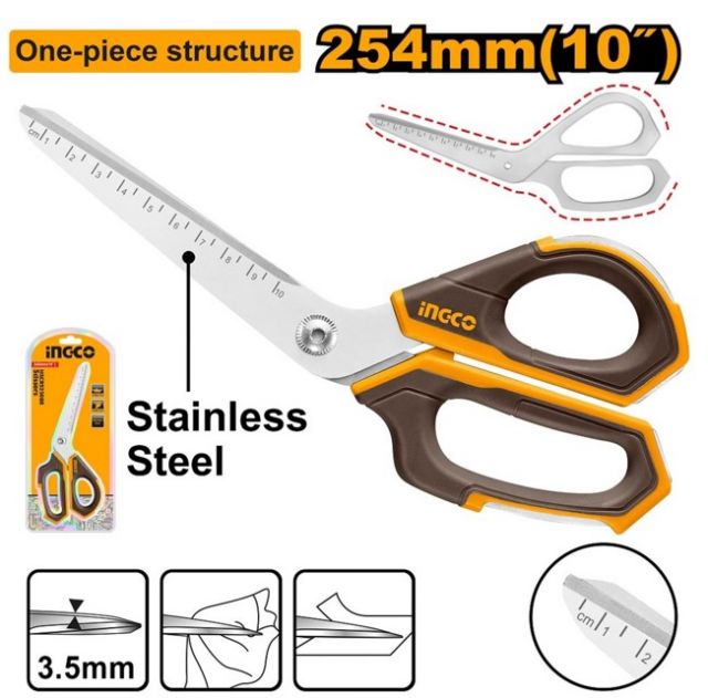 INGCO Nožnice pre domácnosť, univerzálne, 254mm, INGCO Industrial