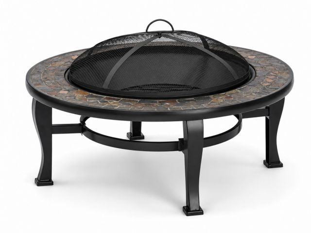 GARDENKUS Ohnisko oceľové, kruhové, s obkladom, priemer 86 cm, GARDENKUS