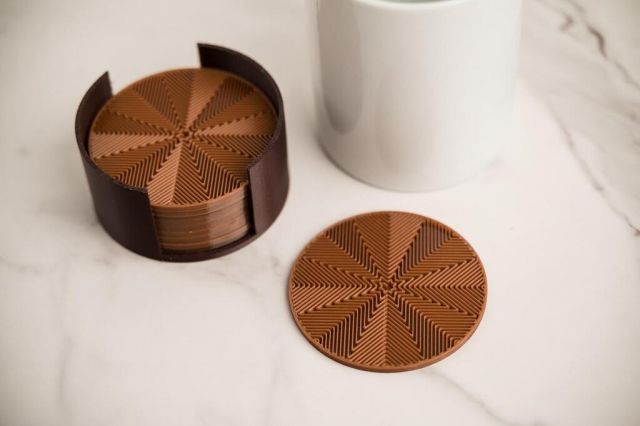 Kinekus Podložka pod pohár 9x9x0,4cm plastová balenie 12ks