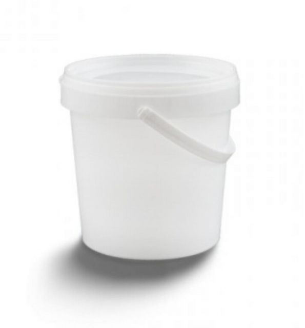 Kinekus Vedro plastové 1,15l, potravinárske, okrúhle, biele, s vekom