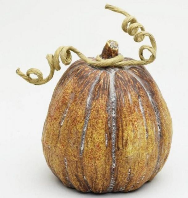 Kinekus Dekorácia tekvica, keramika, 10x10x11cm, natur