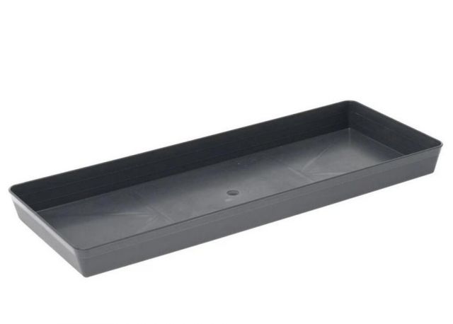 Kinekus Miska pod truhlik plastová 40cm antracit T3