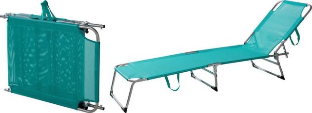 Kinekus Lehátko skladacie 187x55x24,5cm, tyrkysové