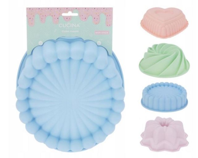 Kinekus Forma silikónová na bábovku, tortu, priemer 24cm, mix tvarov