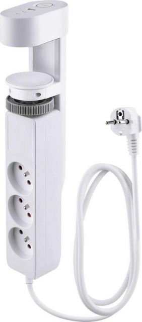 Kinekus Kábel predlž. L-1,4m, 6v1, 3xzásuvka, 2x USB-A, 1x USB-C, s upnutím na stôl