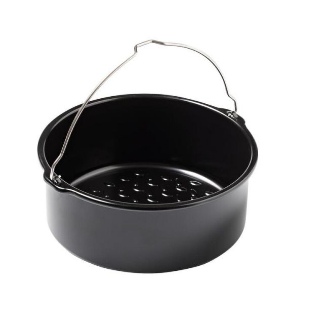 PYREX Forma na pečenie okrúhla 1,6L do teplovzdušnej fritézy 20x19x7,5cm s rukoväťou PYREX