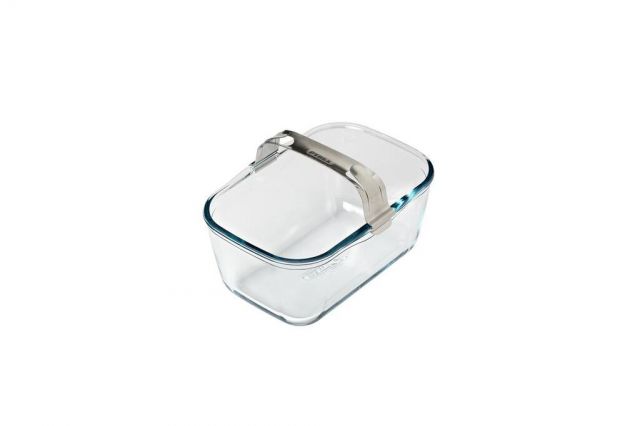 PYREX Misa sklenená obdĺžniková 1,5L do teplovzdušnej fritézy 20x14x9cm s odnímatelným úchytom PYREX