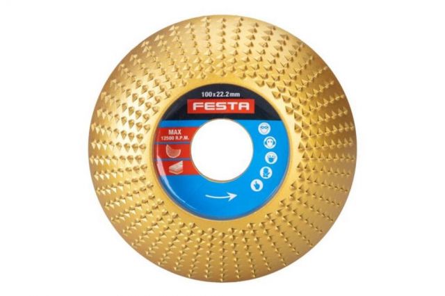Kinekus Kotúč rašpľový oblý, 100x22,2mm