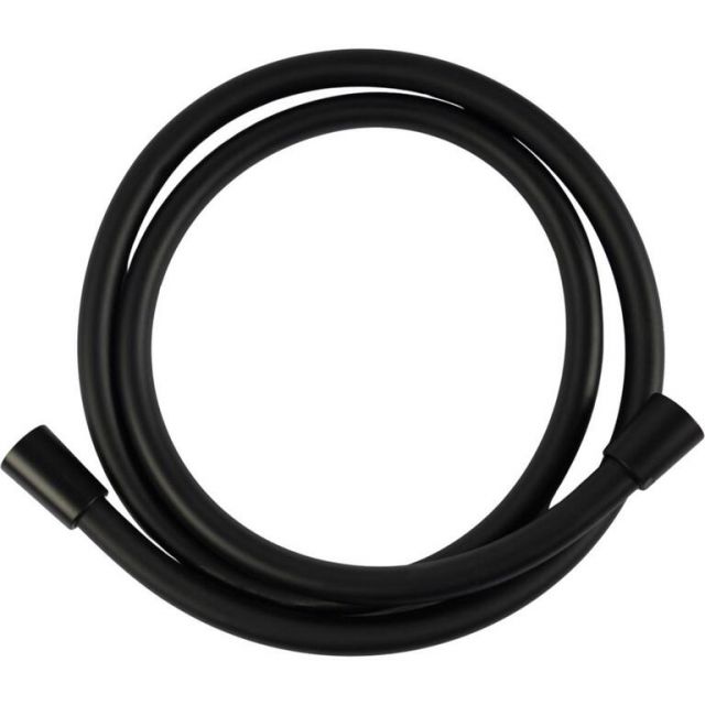 Kinekus Hadica sprchová PVC, matná čierna 150cm