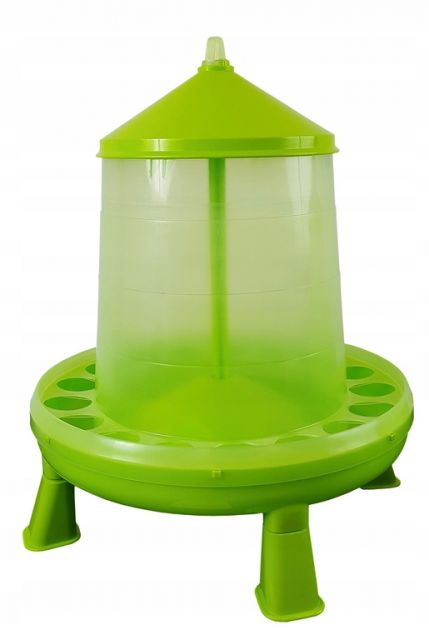 Kinekus Krmítko pre hydinu plastové, 8kg, s nohami, zelené