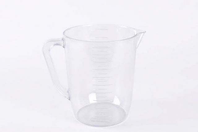 Kinekus Odmerka plastová, priesvitná, 1L