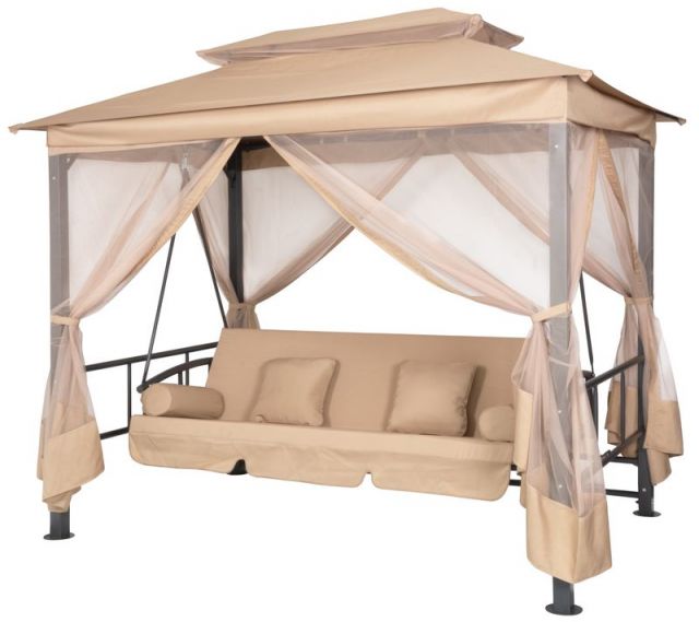 E-shop Kinekus Hojdačka ALIPASCHA LUX, max. 250 kg, 257x174x235 cm, rozkladacia sedačka, so sieťou proti hmyzu