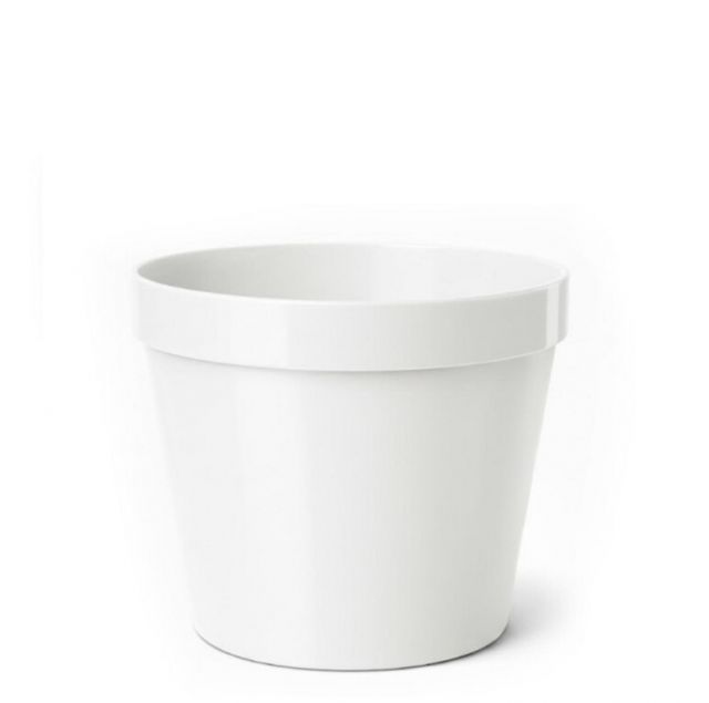 Kinekus Kvetináč plastový, priemer 12cm, biely